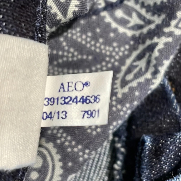 American Eagle Stretch Artist Crop Dark Wash Denim Jeans 6 - Picture 13 of 15